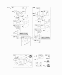 Carburetor Fuel Supply Diagram and Parts List for 124672-0036-B1  Briggs and Stratton Engine